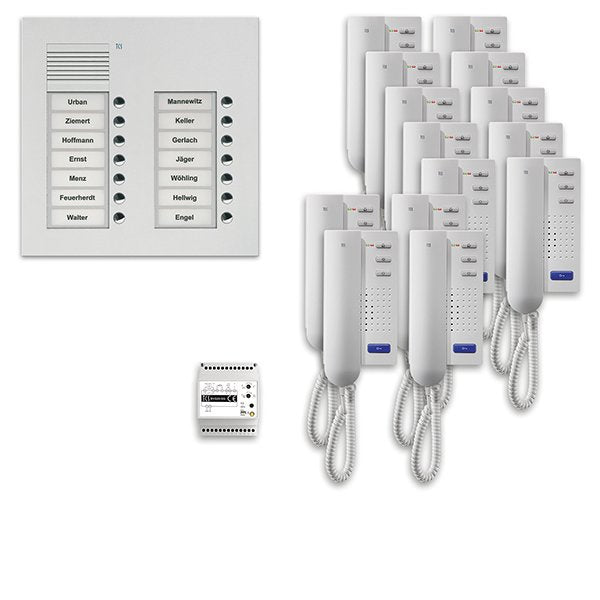 TCS Tür Control - Türsprech-Set Audio Außenstation Pack 14 PPU14/2-EN/02 PUK 2reihig14Tast.UP