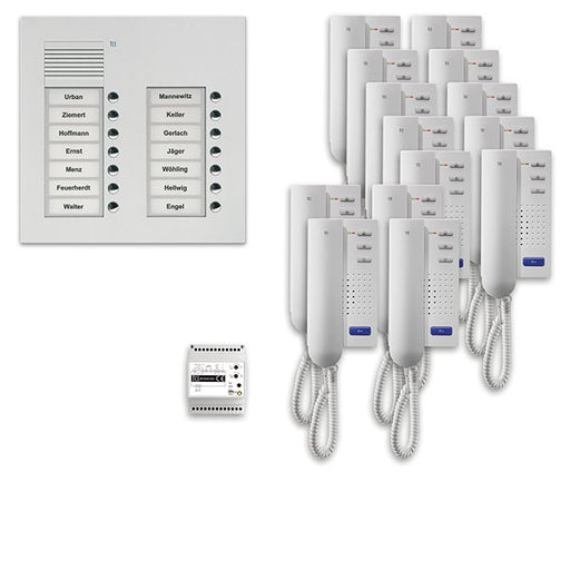 TCS Tür Control - Türsprech-Set Audio Außenstation Pack 14 PPU14/2-EN/02 PUK 2reihig14Tast.UP