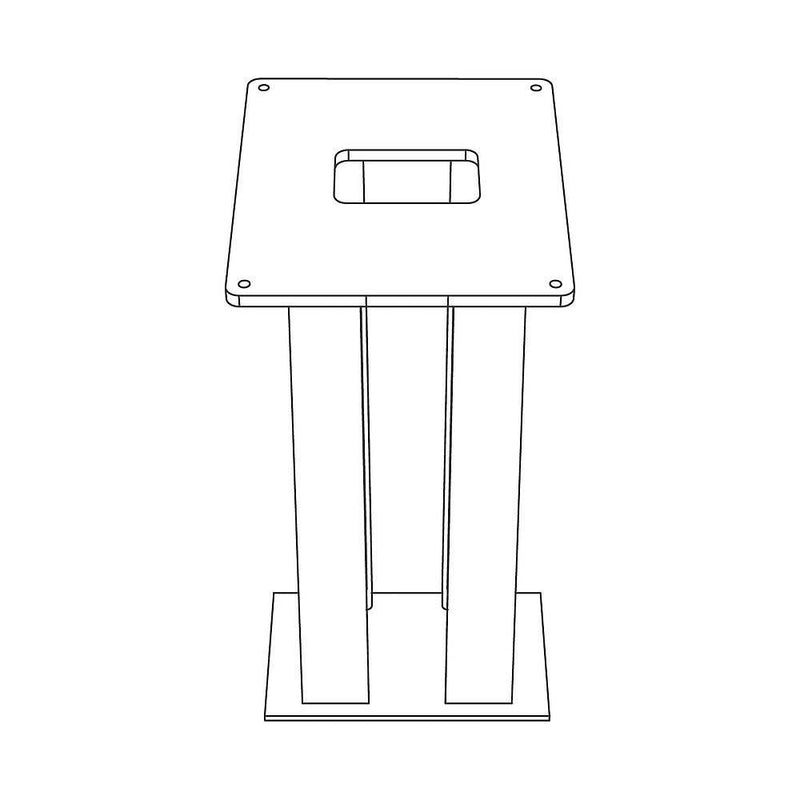 Siedle&Söhne - Standfuß für Briefkastengehäuse Zubehör-Erdstück ZE/STL 308 x 308 − 1 Stück
