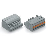 WAGO - Kabelsteckverbinder für Leiterplattensteckverbinder 1-Leiter-Federleiste 2231-121/102-000 Push-inCAGECLAMP,gr − 10 Stück