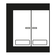 Jung - Abdeckung/Bedienelement für Installationsschalterprogramme Wippe Licht./Schriftf.aws LS 995 NA KO5 WW für Schalter/Taster