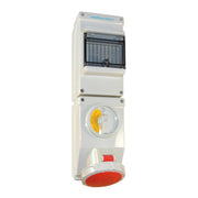 Walther Werke - CEE-Steckdose abschaltbar, abgesichert (IEC 60309) Wandsteckdose 16A AU119509TS 5P 230V 9h IP67