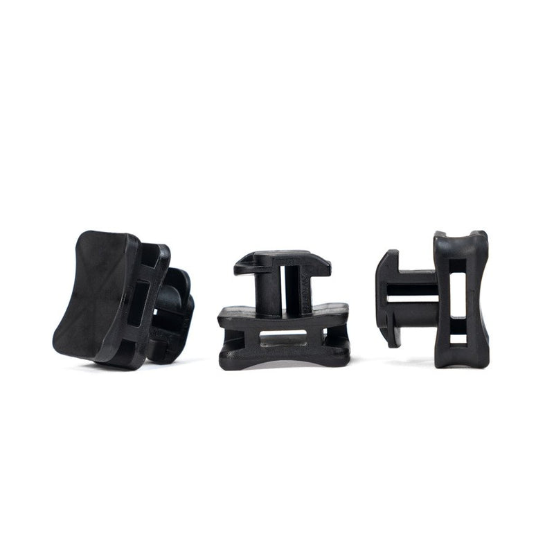 HellermannTyton - Befestigungssockel und -element für Kabelbinder Befestigungelement ACFM2W10 #151-02858 PT6-PA66/6HIRHS-BK − 500 Stück
