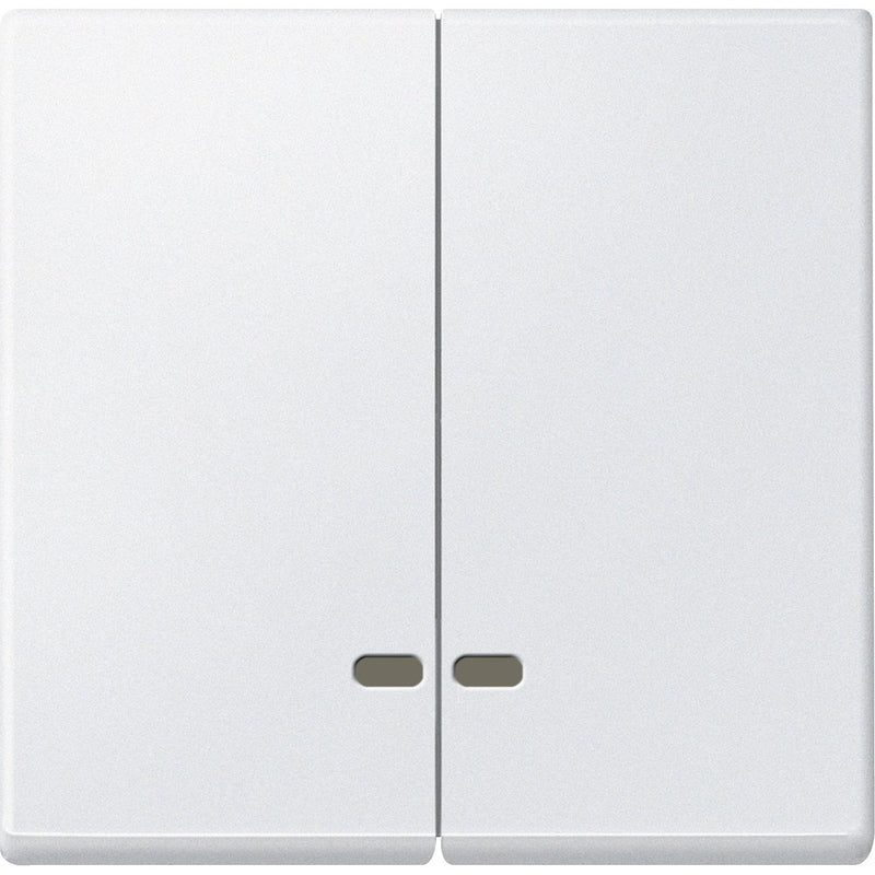 Merten - Abdeckung/Bedienelement für Installationsschalterprogramme Doppelwippe pws MEG3420-0419 Kontrollfenster