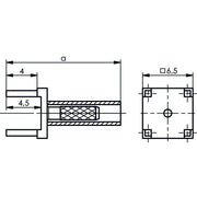 Telegärtner - Koax-Steckverbinder Kabeldirektanschluss f.LTP 100021304 G7 /(RG-316/U) − 5 Stück