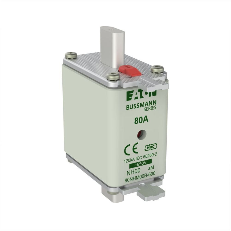 Eaton - Messersicherung Sicherungseinsatz Nieders. 80NHM00B-690 80A AC 690V 120kA − 3 Stück