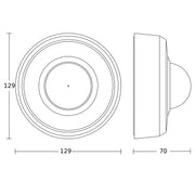 Steinel - Bewegungsmelder/Präsenzmelder komplett IR-Bewegungsmelder MD IR4360-24 #086930 AP − 1 Stück