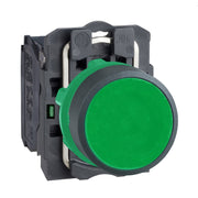 Schneider Electric - Drucktaster, Komplettgerät Drucktaster XB5AA31 flach, gn, 1S