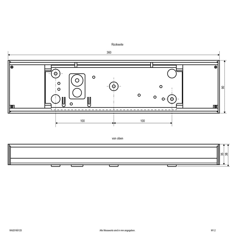 EVN Lichttechnik - Decken-/Wandleuchte LED-Wandleuchte WA20160125