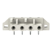 WAGO - Leiterplattensteckverbinder THT-Federleiste abgewink. 722-834/031-000 7,5mm,lichtgrau − 50 Stück