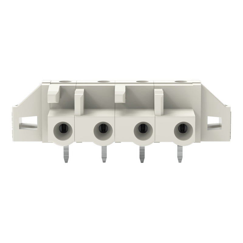 WAGO - Leiterplattensteckverbinder THT-Federleiste abgewink. 722-834/031-000 7,5mm,lichtgrau − 50 Stück