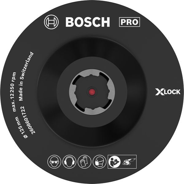 Bosch - Stützteller für Schleifwerkzeug PRO Stützteller X-Lock, 2608601722 125 mm