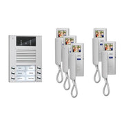 TCS Tür Control - Türsprech-Set Videosprechanlgenset color PVE1550-0010 5 WE, mit Hörer