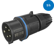 Walther Werke - CEE-Stecker (IEC 60309) CEE NEO Phasenwender FW211509PH 16A 5P 9h IP54 − 5 Stück