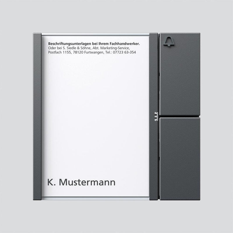 Siedle&Söhne - Funktionsmodul für Türkommunikation Bus-Tasten-Modul BTM 650-01 DG dgr/gli
