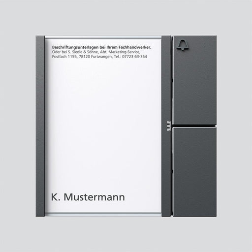 Siedle&Söhne - Funktionsmodul für Türkommunikation Bus-Tasten-Modul BTM 650-01 DG dgr/gli