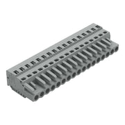 WAGO - Kabelsteckverbinder für Leiterplattensteckverbinder 1-Leiter-Federleiste 231-117/102-000 CAGECLAMP,2,5 mm²,gr − 25 Stück