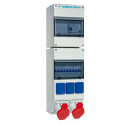 Walther Werke - CEE-Steckdosen-Kombination (IEC 60309) Steckdosekombination 6991203 Kunststoff, 63A
