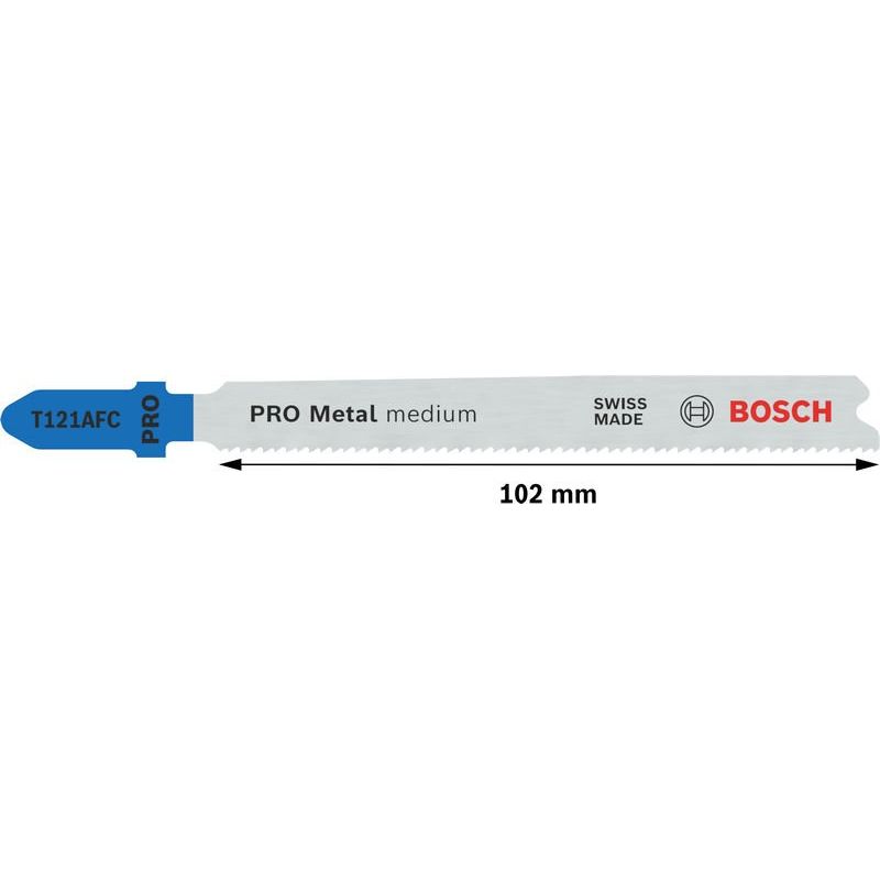Bosch - Stichsägeblatt PRO Metal medium T121AFC 2608655106VE(5) Stichsägeblatt 92 mm
