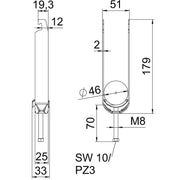 OBO Bettermann - Bügelschelle BS-U3-M-46 FT 3-fach − 50 Stück