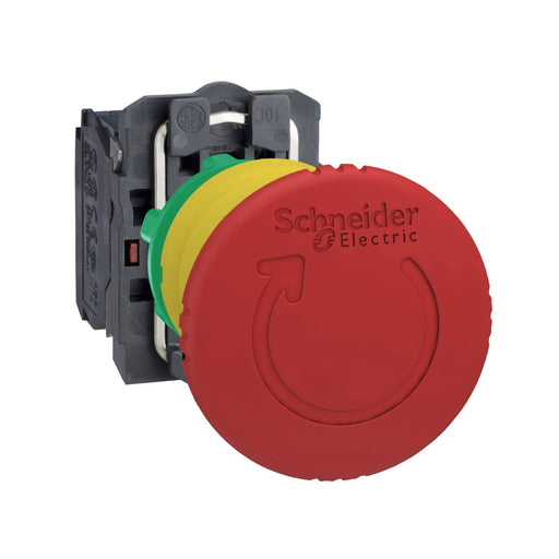 Schneider Electric - NOT-AUS-Taster, Komplettgerät Not-Aus-Taster XB5AS8445 1S 1Ö