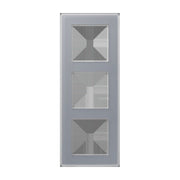 Jung - Abdeckrahmen Glasrahmen 3fach AV 583 GLM KG kristallgrau