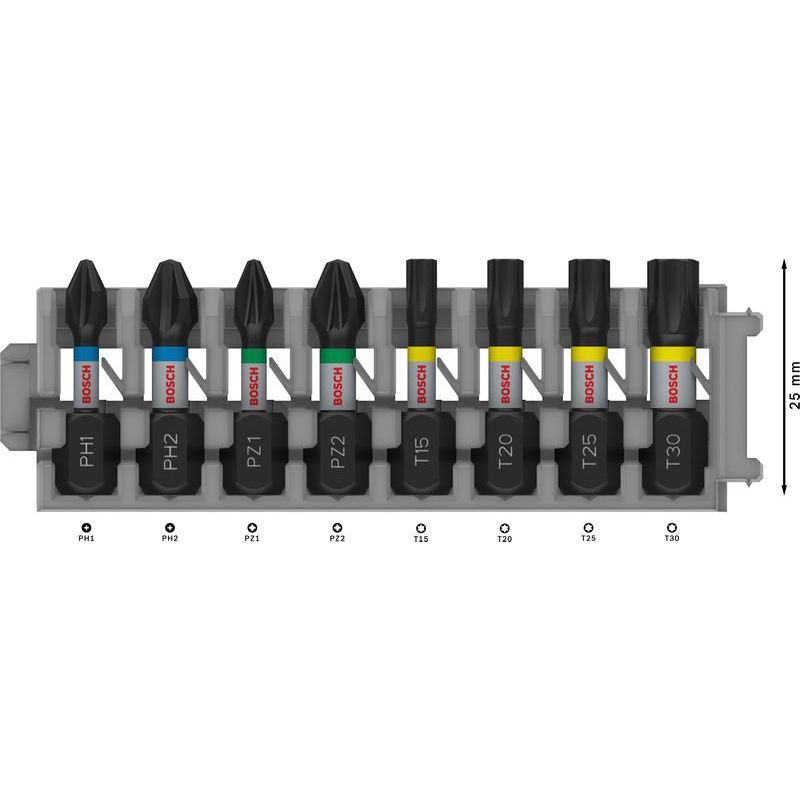 Bosch - Bit-Set PRO Impact Schrauberbit 2608521U61VE(8) Set − 5 Packung