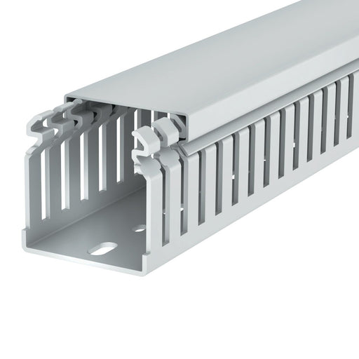 OBO Bettermann - Verdrahtungskanal halogenf LKVH 50050 hfr, 50x50x2000, lgr − 36 Meter