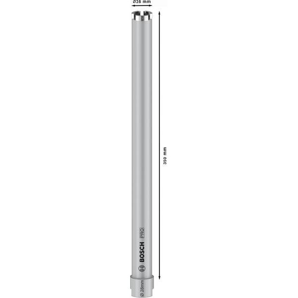 Bosch - Bohrkrone PRO Trockenbohrkrone, 28 x 2608587314 350 mm, G 1/2 Zoll