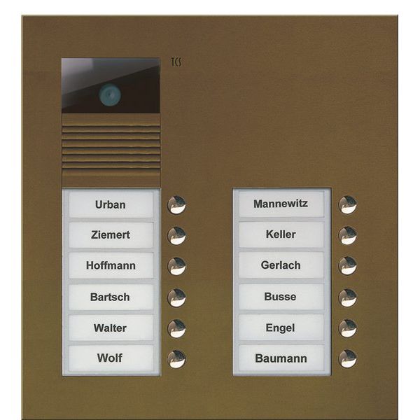 TCS Tür Control - Türstation für Türkommunikation Video color Außenstation V AVU15120-0012 PUK 12 Tasten 2-spal − 1 Stück