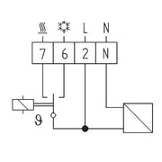 Eberle Controls - Raumthermostat/Uhrenthermostat Raumtemperaturregler KLR-E 7201 elektr.m.Neutralzone