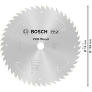 Bosch - Kreissägeblatt PRO Wood cordless 2608837699 Kreissägeblatt 184 x