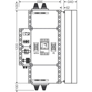 Hensel - Verteilerbaugruppe mit Leistungsschalter PV-Freischaltstelle Mi AE 5263 350kVA, 3-p. m.LS+NA