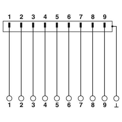 Phoenix Contact - Übergabemodul VIP-2/PT/D 9SUB/F