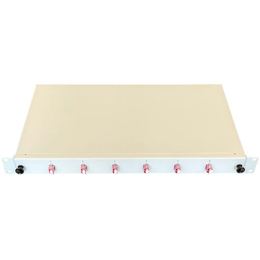 Paschke - Patchpanel LWL Spleissbox ausziehbar 19" 443305-06SA 6x LCd OM4 PINK