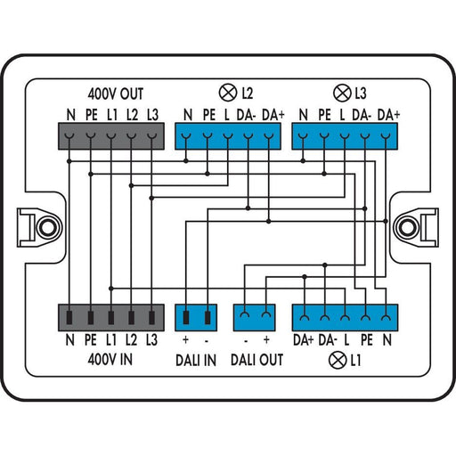 WAGO - Kompaktverteiler für steckbare Gebäudeinstallation Verteilerbox 899-681/147-000 Eingänge,weiß