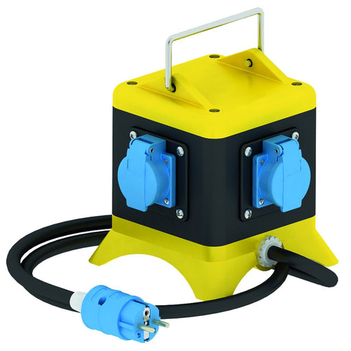 Bals Elektrotech - CEE-Steckdosen-Kombination (IEC 60309) Tragbarer Verteiler 57623 Vollgummi IP44