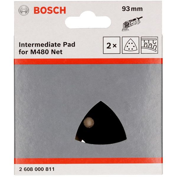 Bosch - Stützteller für Schleifwerkzeug Schleiftellerschoner, 2608000811 93 x 93 mm, 2x