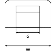 HellermannTyton - Befestigungssockel und -element für Kabelbinder Befestigungssockel CTM3-PA66-WH-C1 − 100 Stück