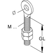 Niedax - Ringschraube mit Holzgewinde Ringschraube RCM 10