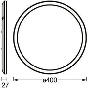 Ledvance - Decken-/Wandleuchte Deckenleuchte SMART #4058075752801 400mm , schwarz