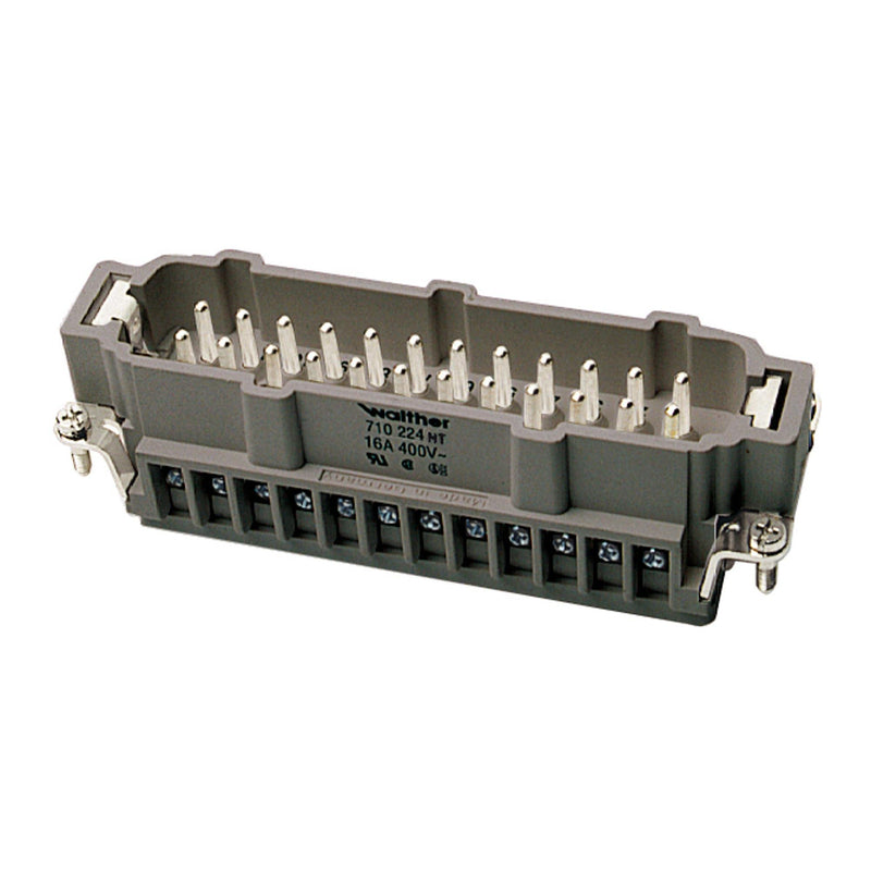 Walther Werke - Kontakteinsatz für Rechtecksteckverbinder Stifteinsatz BHT24 710224HT 0,5-2,5qmm 20-14AWG