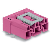 WAGO - Leiterplattensteckverbinder Stecker für Leiterplatten 770-893/011-000 3-polig,pink − 100 Stück