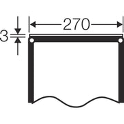 Hensel - Seiten-/Rückwand (Schaltschrank) Verschlussplatte FP VP 27 270mm