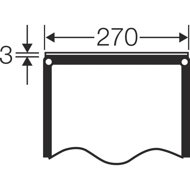 Hensel - Seiten-/Rückwand (Schaltschrank) Verschlussplatte FP VP 27 270mm