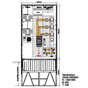GSAB Elektrotechnik - Zähler-Komplettschrank Wandlermessung 25.W250.AR-01 EnbW 250A