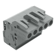 WAGO - Kabelsteckverbinder für Leiterplattensteckverbinder 1-Leiter Federleiste 232-105/026-000 CAGECLAMP 2,5mm²,gr − 100 Stück