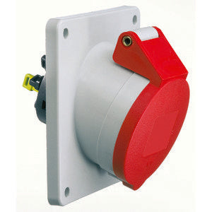 Bals Elektrotech - CEE-Anbausteckdose (IEC 60309) Anbausteckdose geneigt 32A 12790 3p 400V 9h IP44