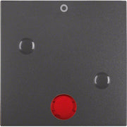 Berker - Abdeckung/Bedienelement für Installationsschalterprogramme Wippe anschraubbar 15771606 mit roter Linse