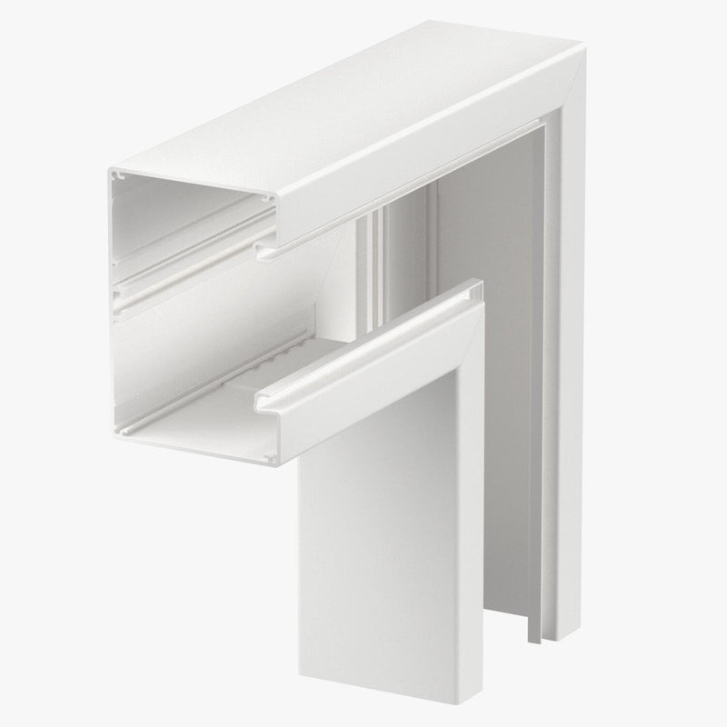 OBO Bettermann - Flachwinkel für Geräteeinbaukanal Flachwinkel GA-SF90130RW 90x130mm, Alu